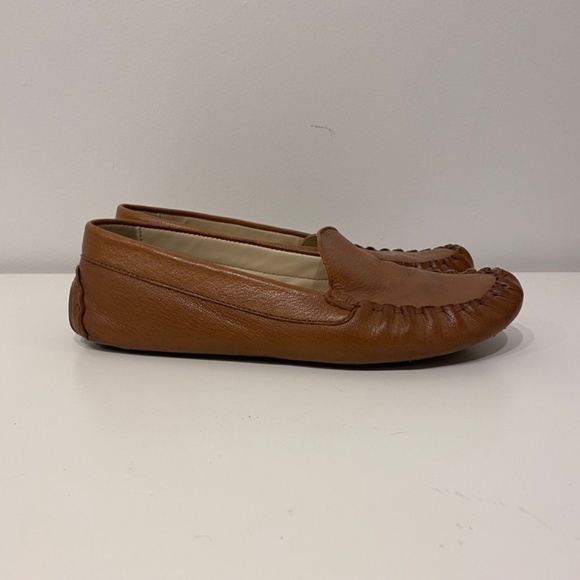 Cole Haan Evelyn Soft Leather Brown Old Money Drivers Loafers Size 7.5 - Picture 2 of 7
